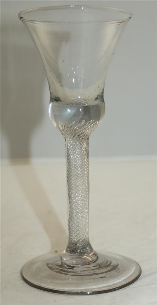 An airtrap stem wine glass, 18.5cm